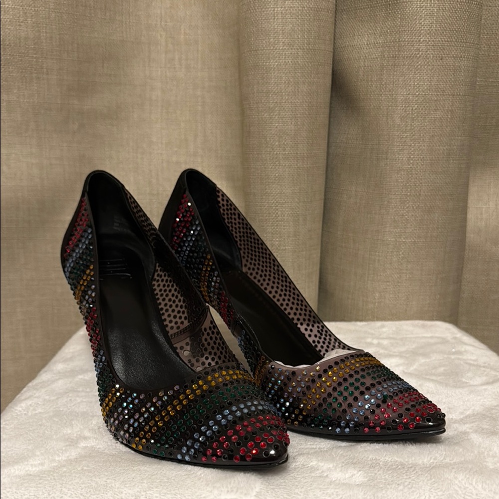 Multicolor Studded Women's Shoes